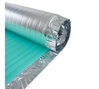 Living And Home 3mm Silver Wood Flooring & Laminate Underlay Foil Damp Proof Membrane Moisture Barrier Underlayment 1Mx15M Roll
