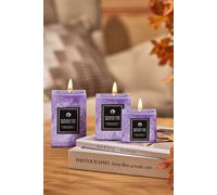 Living And Home 3Pcs Lavender Scented Candle Set In Purple Purple