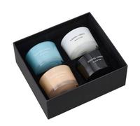 Living And Home 4-Pack Soy Wax Scented Candle Set With Tea, Gardenia, Champagne Spring And Blue Freesia