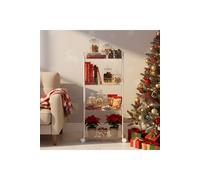 Living and Home 4-Tier Clear Rolling Storage Cart Utility Trolley Storage Organiser Rack | Size: Large Living and Home Clear L