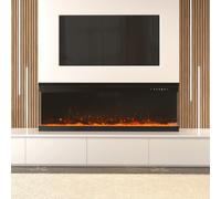 Living and Home 40/50/60-Inch 3-Sided Freestanding Electric Fireplace 12 Flame Colours and 5 Brightness Modes - 50 Inch - 12 Options