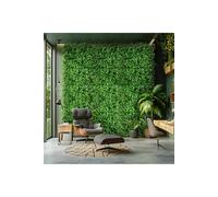Living And Home 40Cm X 60Cm Artificial Eucalyptus Leaf Mixed Plant Hedges Wall Panel In Green Green One Size