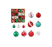 Living And Home 42Pcs Christmas Ornaments Set Multicoloured Decoration With Pinecones Multi One Size