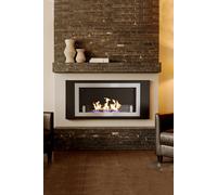 Living And Home 45 Inch Bio Ethanol Fireplace In Black Black One Size