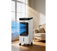 Living and Home 4L LED Display Digital Air Cooler With Remote Control in White Living and Home White