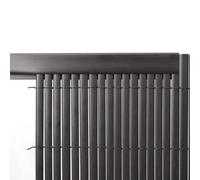 Living And Home 5 Pcs Gray Garden Fence Pvc Privacy Screen Panel Slat Strips Fixing Clip 1 M