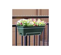 Living and Home 5-Piece Rectangle Garden Planter Set in Dark Green | Size: Medium Living and Home Dark Green M