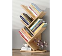 Living and Home 5 Tier Rustic Standing Tree Bookshelf - Brown - One Size