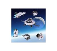 Living and Home 6-in-1 DIY Solar Robot Toys Kit STEM Projects for Kids in White Living and Home White