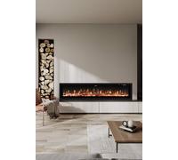 Living And Home 60 Inch Electric Fireplace In Black Black One Size