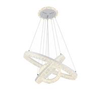 Living And Home 60W Minimalist Led Pendant Light, 3 Ring Acrylic Ceiling Light