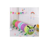 Living and Home 6FT Caterpillar Crawl Play Tunnel Pop-up for Kids Multicoloured