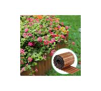 Living And Home 6M Corrugated Metal Garden Edging In Terracotta Terracotta