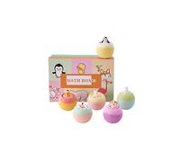 Living And Home 6Pcs Fizzy Bubble Bath Bombs Set With Toys For Kids Multi