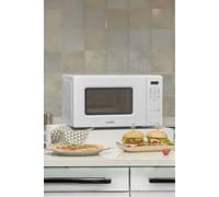 Living and Home 700w 20L Touch Control Microwave Oven with 6 Cooking Presets, Express Cook, 11 Power Levels, Defrost & Memory Function in White Living and Home White