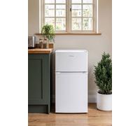 Living And Home 70L Freestanding Top Freezer Fridge In White White