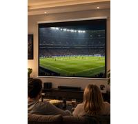 Living And Home 72" Manual Wall/ceiling Mounted Projector Screen In White White