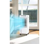 Living And Home 7L Led Display Digital Air Cooler Water Circulation With Remote Control,2 Ice Boxes&honeycomb Heat Hissipation Pad In White White One Size