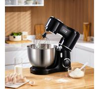 Living and Home 8-Quart Household Stand Mixer with Accessories in Black