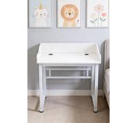 Living And Home 80Cm Compact Kids Desk With Privacy Panel For Studying & Computer Use In Warm White Warm White One Size
