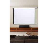 Living And Home 84" Manual Wall/ceiling Mounted Projector Screen In White White