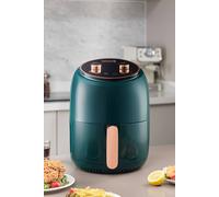 Living And Home 8L Knob Air Fryer Oven Air Circulation Heating With Timer & Temps Control , Overheat Protection And Audible Alarm In Green Green