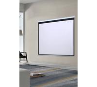 Living and Home 92" Manual Wall/Ceiling Mounted Projector Screen in White Living and Home White