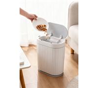 Living and Home 9L/7L Smart Sensor Rubbish Bin in Cool White | Size: Small Living and Home Cool White S