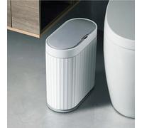 Living And Home 9L Grey Smart Sensor Rubbish Bin With Automatic Lid, 30Cm W X 15Cm D X 32Cm H