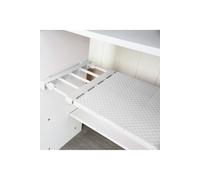 Living and Home Adjust Closet Cupboard Wardrobe Storage Organizer Shelf Extendable Divider Rack - White