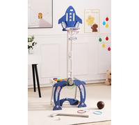 Living and Home Adjustable Basketball Golf Ring Toss Activity Centre for Toddlers in Blue Living and Home Blue