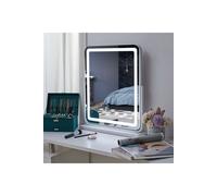 Living and Home Adjustable Frameless 3-Light Modes Makeup Vanity Mirror, 48*59cm in White Living and Home White