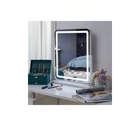Living And Home Adjustable Frameless 3-Light Modes Makeup Vanity Mirror,48*59Cm In White White One Size
