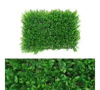Living And Home Artificial Simulated Greeny Grass Plastic Plant Wall Decoration Hedge Panels 60 X 40 Cm