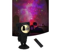 Living And Home Astronaut Star Projector Galaxy Night Light - Space Projector Starry Nebula Ceiling Projection Lamp In Black Black One Size