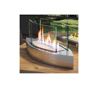 Living and Home Bio-Ethanol Tabletop Fireplace with Flame Guard in Red Living and Home Red