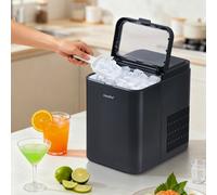 Living And Home Black Countertop Smart Ice Maker, With Ice Scoop And Ice Basket, Self Cleaning