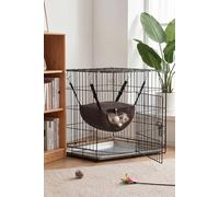 Living And Home Breathable Cat Cage Hammock With Adjustable Straps In Brown Brown