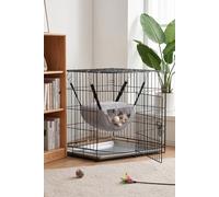 Living And Home Breathable Cat Cage Hammock With Adjustable Straps In Grey Grey