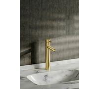 Living and Home Brushed Gold Tall Single Handle Vessel Faucet - Gold