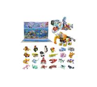 Living and Home Christmas Advent Calendar 24Pcs Children's Block Playset - Multi
