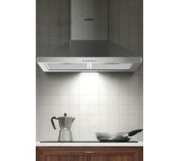 Living and Home COMFEE 60cm Chimney Cooker Hood Wall Mounted Range Hood Extractor Hood with LED - Silver