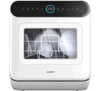 Living and Home COMFEE 6L White Compact Countertop Dishwasher with LED Display and 6 Place Settings