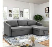 Living and Home Corner Sofa Bed 3 Seater Sofa with Storage