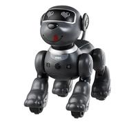 Living And Home Dark Gray Programmable Remote Control Robot Dog Toy Interactive Kids Toy