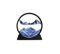 Living And Home Decorative Moving Sand Art Picture In Motion In Blue Blue One Size