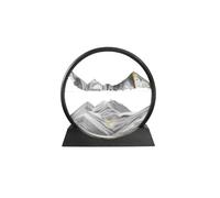 Living And Home Decorative Moving Sand Art Picture In Motion In Grey Grey One Size