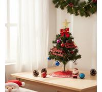 Living And Home Desktop Mini Christmas Dress Deluxe Set Christmas Tree 29Cm X 55Cm