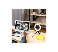 Living And Home Desktop Ring Light With Tripod, Live Streaming, Selfie & Video Recording In Black Black One Size