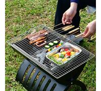 Living And Home Disposable Rectangle Barbecue Grill Net In Silver Silver One Size